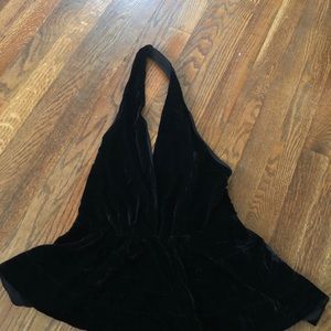 NWT Express Plunging neckline halter top